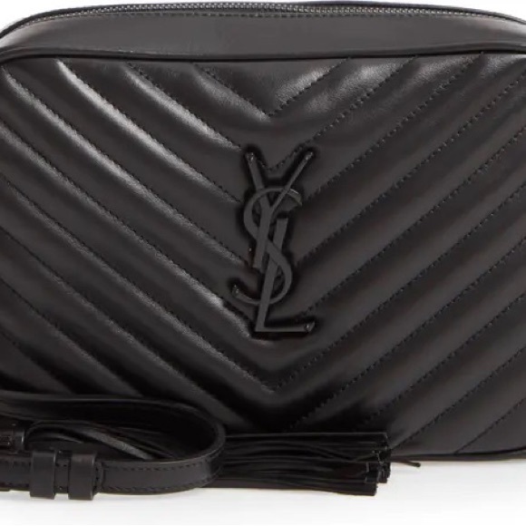 Saint Laurent YSL Lou Matelassé Calfskin Leather Camera Bag in Nero - Picture 6 of 15